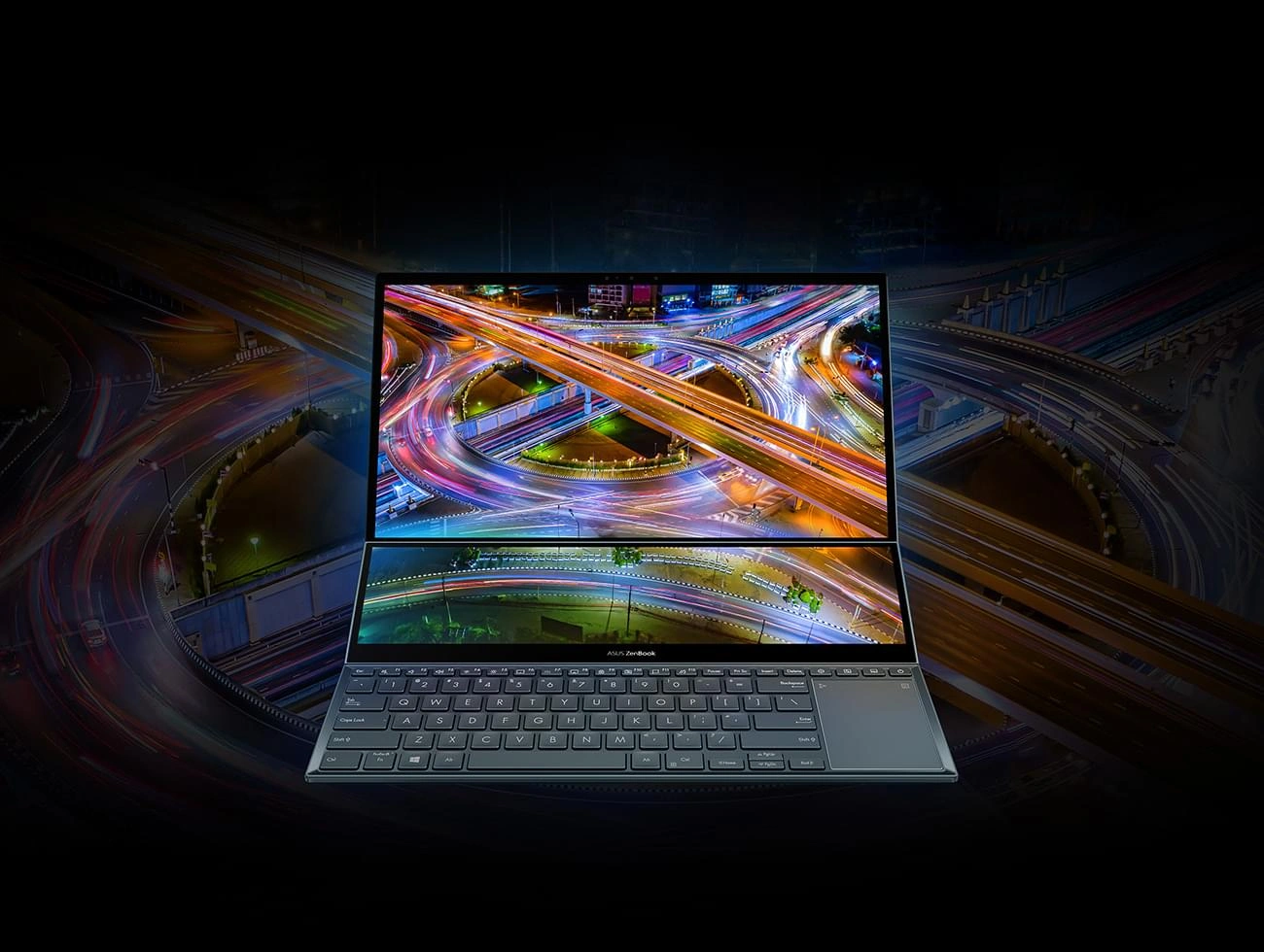 notebooks Zenbook Pro Duo 15 OLED (UX582, 11th Gen Intel) 90NB0V11-M01000 - маркетингове зображення