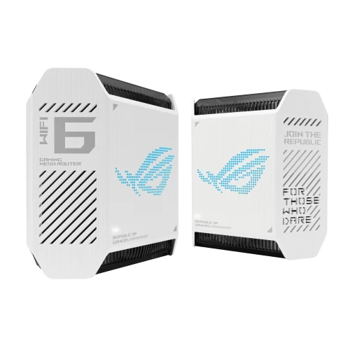 Зображення Маршрутизатор ROG Rapture GT6 2PK white AX10000 (90IG07F0-MU9A40)