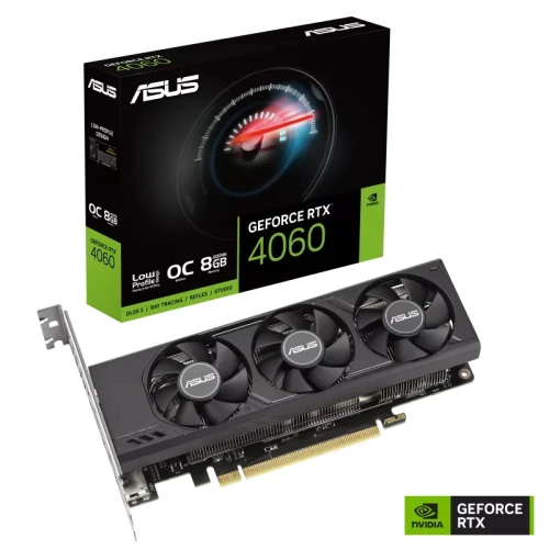 Зображення Відеокарта ASUS GeForce RTX 4060 LP BRK OC Edition 8GB GDDR6 (90YV0JL0-M0NA00)