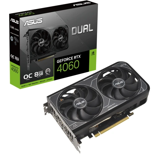 Зображення Відеокарта ASUS Dual GeForce RTX 4060 V2 OC Edition 8GB GDDR6 (90YV0JC4-M0NA00)