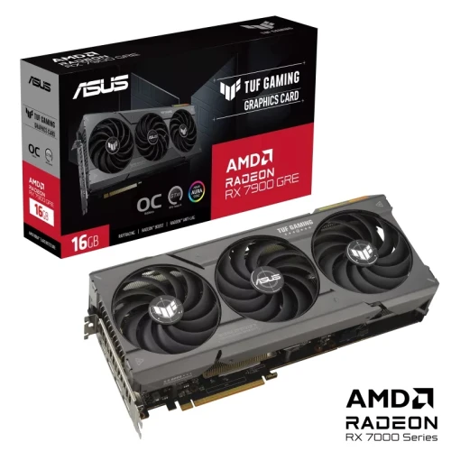 Зображення Відеокарта ASUS TUF Gaming Radeon RX 7900 GRE OC Edition 16GB GDDR6 (90YV0J91-M0NA00)