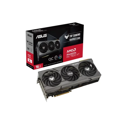 Зображення Відеокарта ASUS TUF Gaming Radeon RX 7800 XT OC Edition 16GB GDDR6 (90YV0JJ0-M0NA00)
