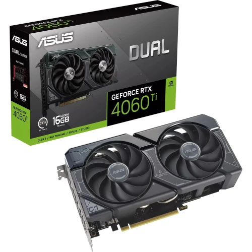 Зображення Відеокарта ASUS Dual GeForce RTX 4060 Ti 16GB GDDR6 (90YV0JH1-M0NA00)