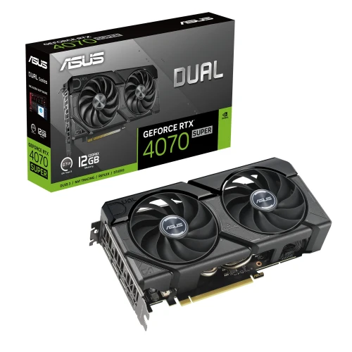 Зображення Відеокарта ASUS Dual GeForce RTX 4070 SUPER EVO 12GB GDDR6X (90YV0KC1-M0NA00)