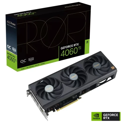 Зображення Відеокарта ProArt GeForce RTX 4060 Ti OC edition 16GB GDDR6 (90YV0JH2-M0NA00)