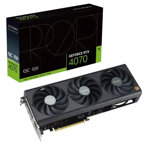 Зображення Відеокарта ProArt GeForce RTX 4070 OC edition 12GB GDDR6X (90YV0J11-M0NA00)