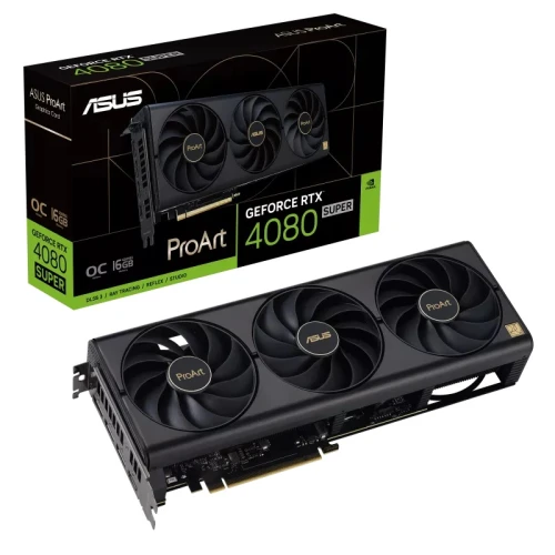 Зображення Відеокарта ProArt GeForce RTX 4080 SUPER 16GB GDDR6X OC Edition (90YV0K90-M0NA00)
